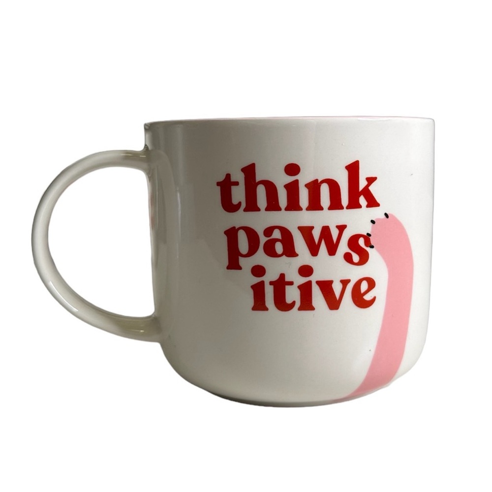 NWT Parker Lane Think Pawsitive ceramic mug / coffee tea mug